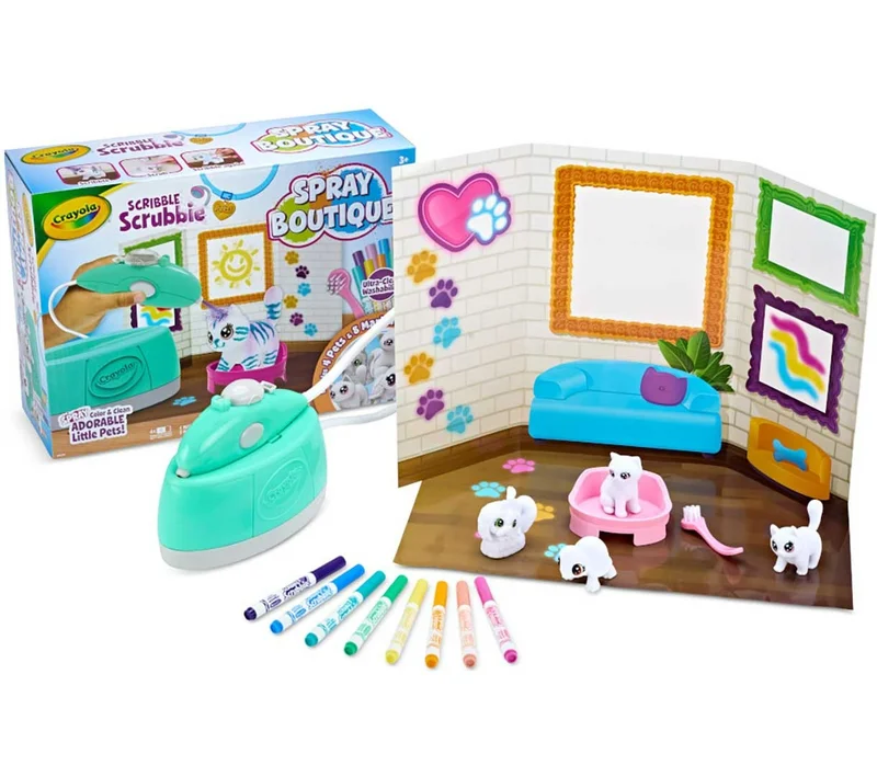 Crayola Crayola Scribble Scrubbie Pets: Spray & Style Boutique  Ages 3+