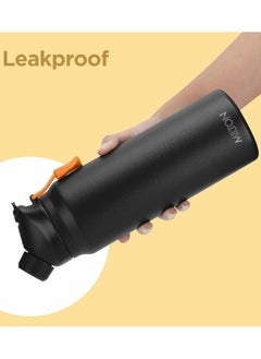 Milton MILTON 32 oz Stainless Steel Thermos Water Bottle with Magnetic Straw Lid, Double Walled Vacuum Insulated Flask, Keeps Drinks Hot for 12 Hours, Cold for 24 Hours, Leakproof Design for Travel, Turk  - Image 5