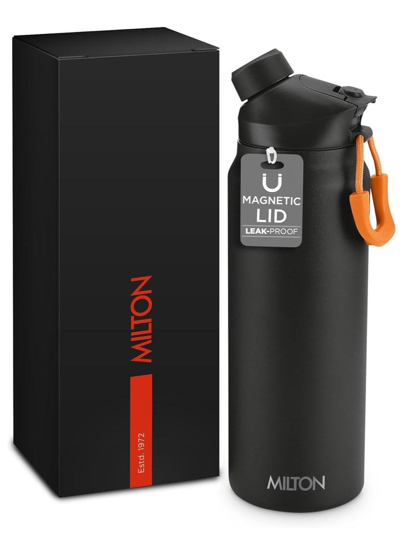 Milton MILTON 32 oz Stainless Steel Thermos Water Bottle with Magnetic Straw Lid, Double Walled Vacuum Insulated Flask, Keeps Drinks Hot for 12 Hours, Cold for 24 Hours, Leakproof Design for Travel, Turk  - Image 1