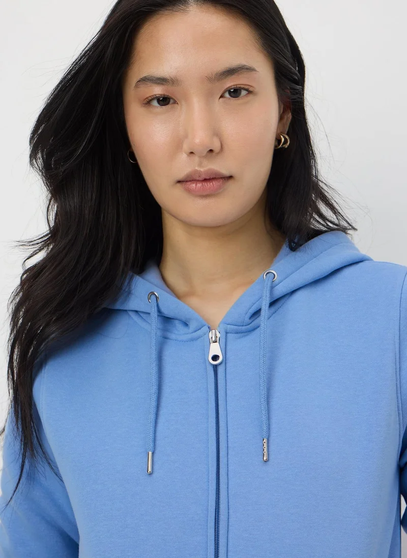 Matalan Blue Zipped Hoodie