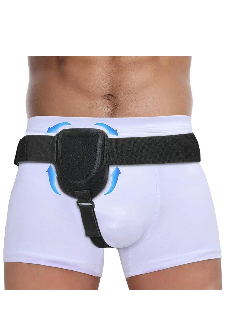 Generic Hernia Belts for Men - Adjustable Inguinal Hernia Belt Left or Right Side - Groin Compression Wrap with Adjustable Waist Strap - Univeral Fit Discreet Under Clothing  Comfortable Support - Image 1