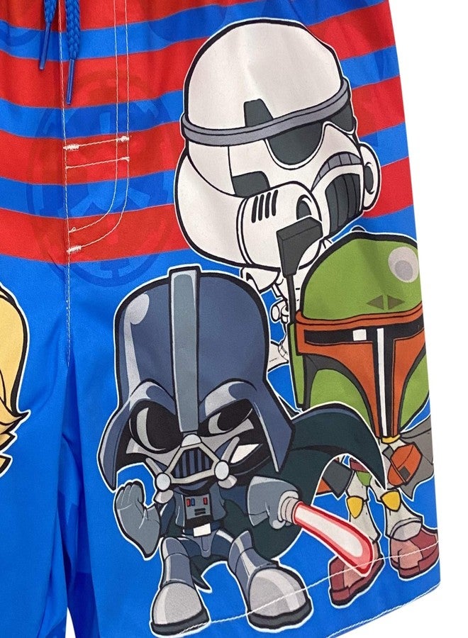 Dreamwave Star Wars Toddler Boys Swim Shorts Swim Bathing Suit Red/Blue 3T - Image 4