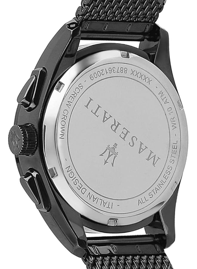 مازيراتي ساعة رجالية R8873612009 Traguardo بشاشة تناظرية كوارتز رمادية كرونوغراف حركة كوارتز رمادية - Image 5