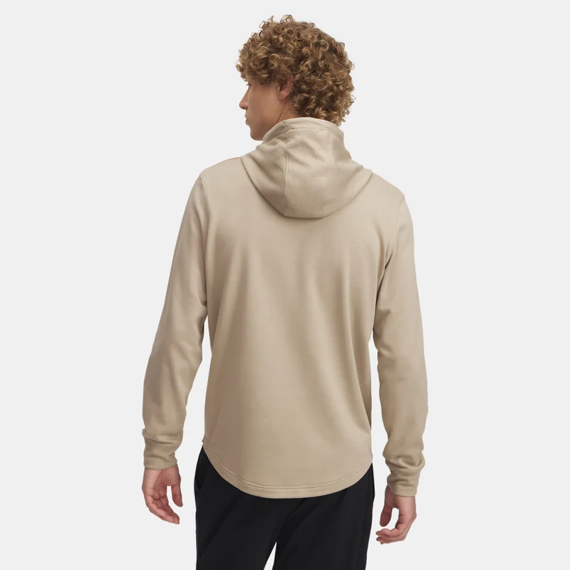 Under Armour Beige Men's Rival Terry Logo Hoodie for Men | Best Price UAE