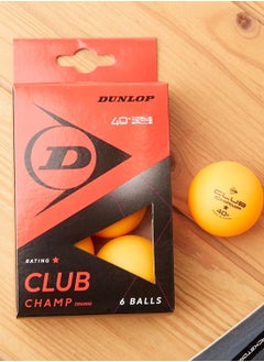 DUNLOP Dunlop Club Champ 6 Table Tennis Balls | Orange | One Size | Durable & Consistent Bounce | Ideal for Training & Practice  - Image 5