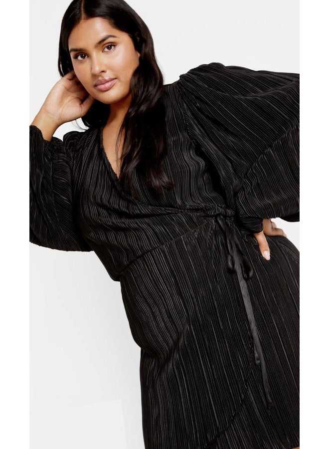 city chic Women's Apparel Women's Plus Size Kira Dress, Black - Image 3
