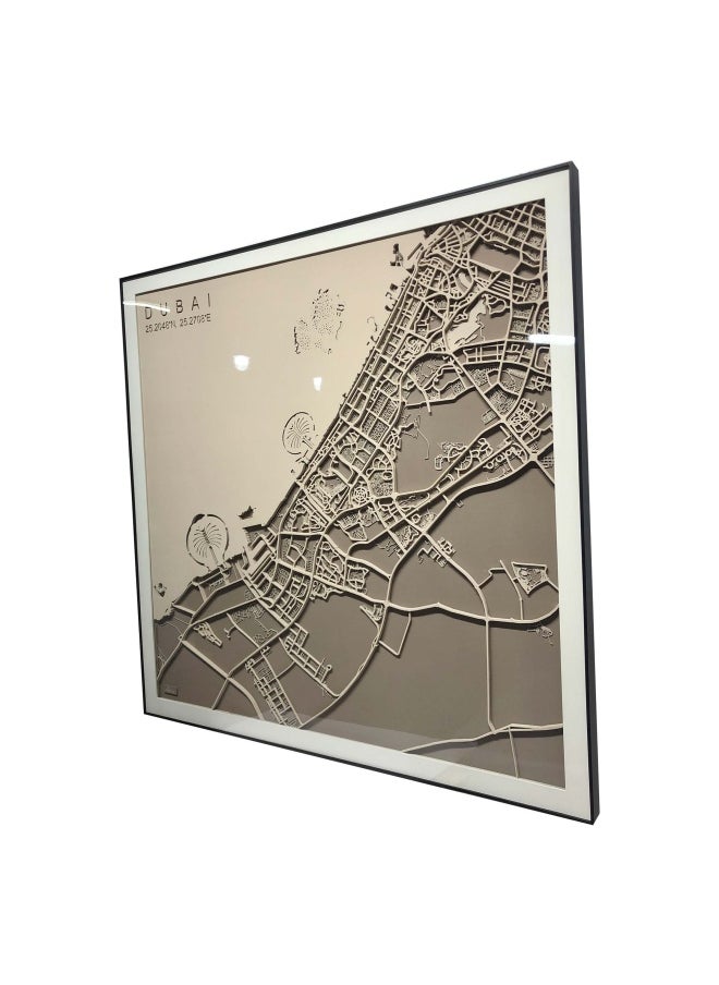 ebarza - Dubai Map Handmade Painting 140X170 Cm Pca-002A - Image 1