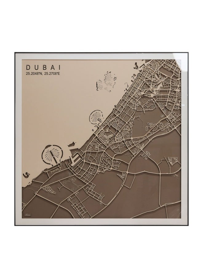 ebarza - Dubai Map Handmade Painting 140X170 Cm Pca-002A - Image 1