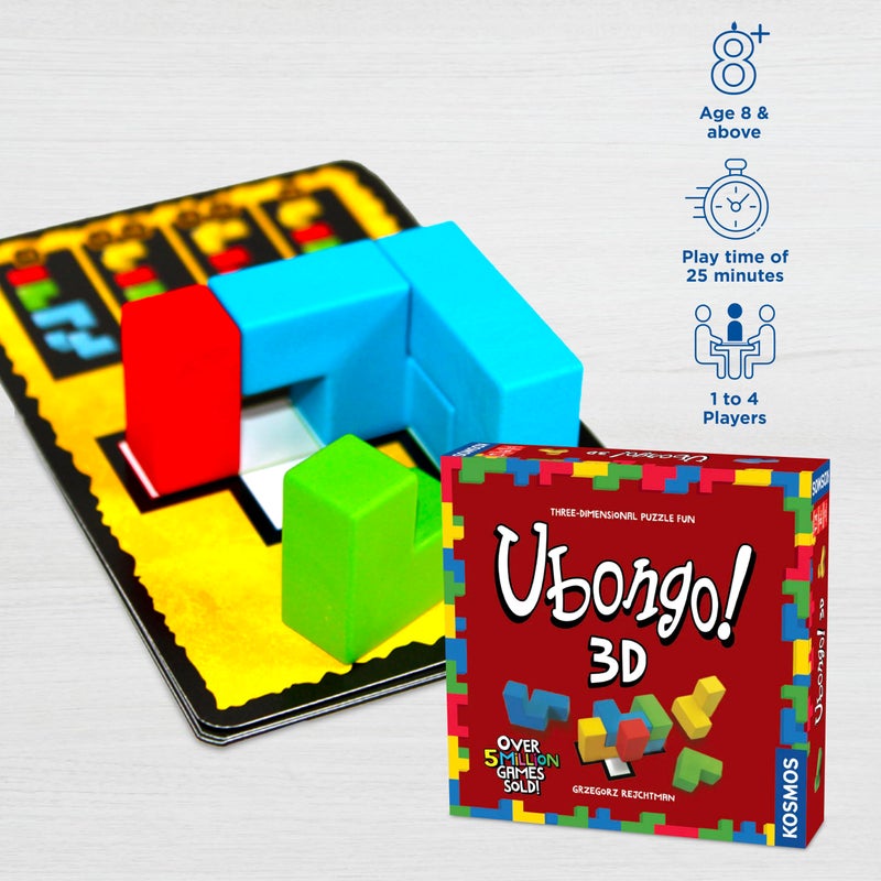 Thames & Kosmos Ubongo 3D | Geometric Puzzle Game with Three-Dimensional Blocks | Family Friendly Fun Game | Highly Re-Playable | Quality Components (Made in Germany) | 1 to 4 Players, Ages 8 and up - Image 2