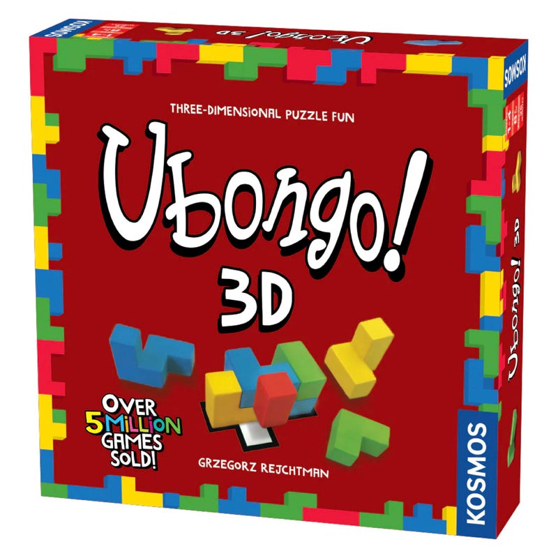 Thames & Kosmos Ubongo 3D | Geometric Puzzle Game with Three-Dimensional Blocks | Family Friendly Fun Game | Highly Re-Playable | Quality Components (Made in Germany) | 1 to 4 Players, Ages 8 and up - Image 1
