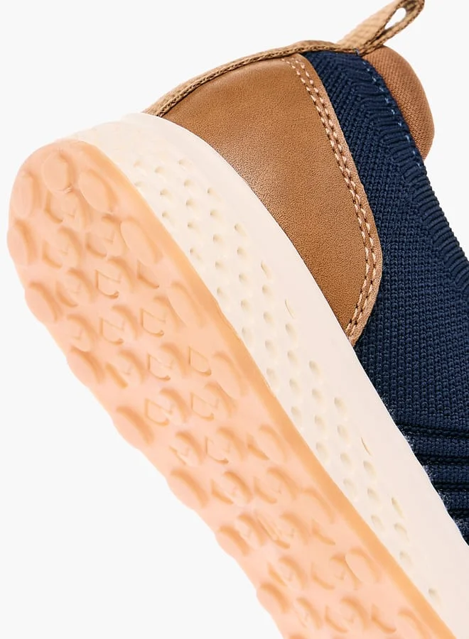 Mister Duchini Boys Mesh Slip-On Sneakers with Pull Tabs