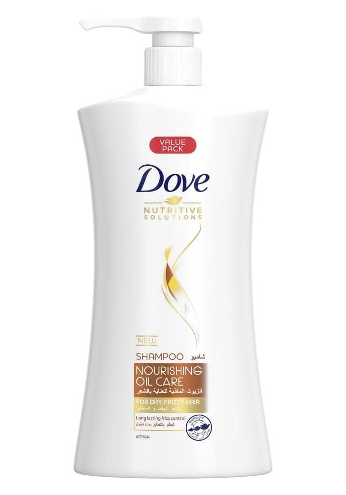 Dove Nourishing Oil Care Shampoo for Frizzy Hair - 1000ml - Image 1