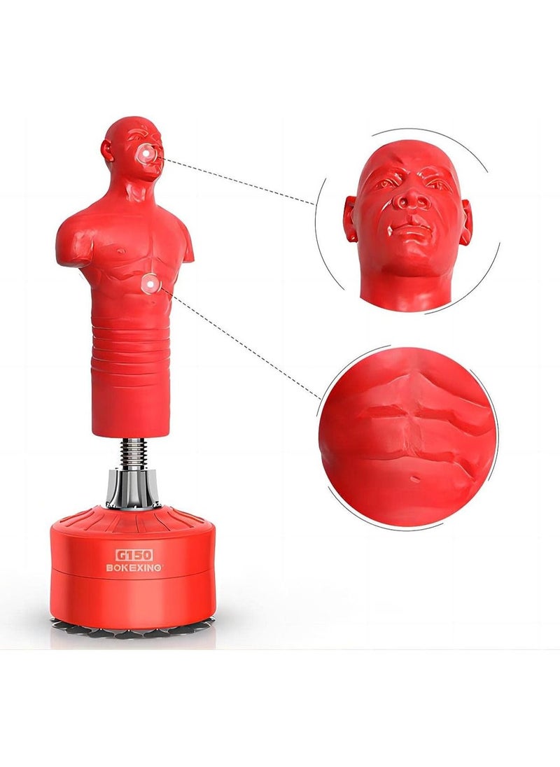 Cool Baby Style - COOLBABY Boxing Dummy, Full Body Punching Man Boxing Stand, Silastic Punching Bag Heavy Duty Punch Bag Punching Stand Kick Boxing Stand Training Human Shape Kickboxing Bag Stand Dummy Person Shape - Image 1