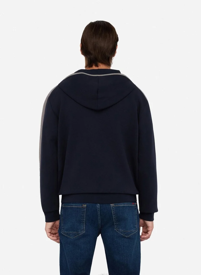 ليو جو سويت شيرت بغطاء رأس وسحاب