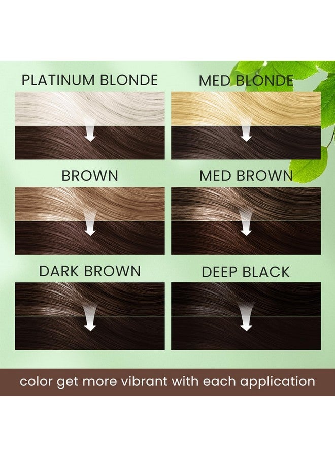 VOLLUCK Shampoo for Women Men, 16.9Fl Oz Instant Hair Color Shampoo for Gray Hair Coverage, Long Lasting 3-In-1 Hair Coloring Dye (Dark Brown) - Image 2