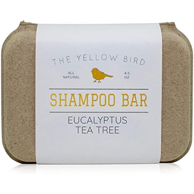 The Yellow Bird EUCALYPTUS TEA TREE SHAMPOO BAR. ALL NATURAL & ORGANIC INGREDIENTS. SULPHATE FREE, DETERGENT FREE, COLOUR SAFE, AND SILICONE FREE. VEGAN, PLASTIC FREE, ZERO WASTE SHAMPOO SOAP - Image 2