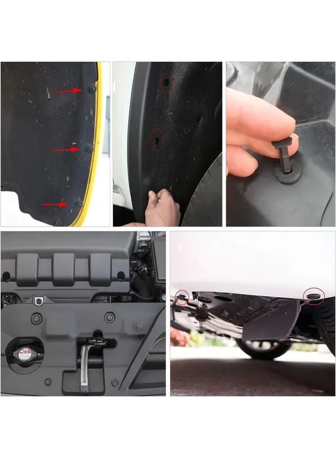 380 قطعة من مشابك صدادات النايلون ومسامير هيكل السيارة العالمية، مثبتات دفع الصدام البلاستيكية - Image 5