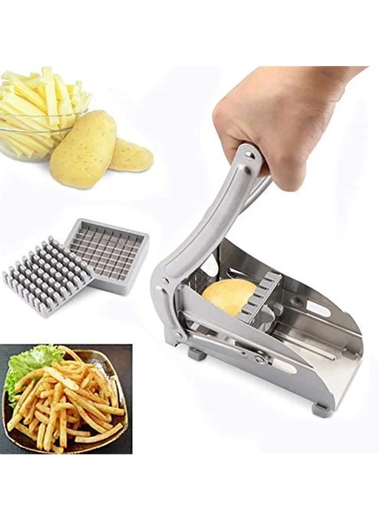 Generic - Stainless Steel Manual Potato Cutter Shredder, French Fries Slicer Potato, For Potatoes, Carrots, Cucumbers and Other Vegetables. - Image 1