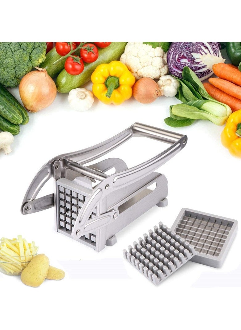 Generic - Stainless Steel Manual Potato Cutter Shredder, French Fries Slicer Potato, For Potatoes, Carrots, Cucumbers and Other Vegetables. - Image 1