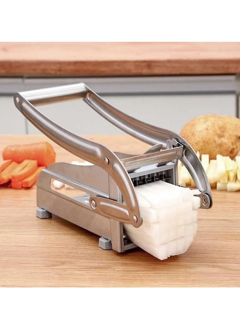 Generic - Stainless Steel Manual Potato Cutter Shredder, French Fries Slicer Potato, For Potatoes, Carrots, Cucumbers and Other Vegetables. - Image 1