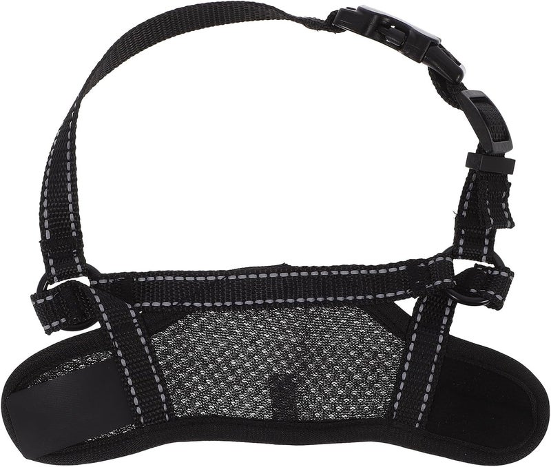 GALPADA Adjustable Black Dog Muzzle for Small Dogs, Anti-Barking Breathable Air Mesh Mouth Cover, Outdoor Walking Training Muzzle, Bite and Ingestion Prevention - Image 1