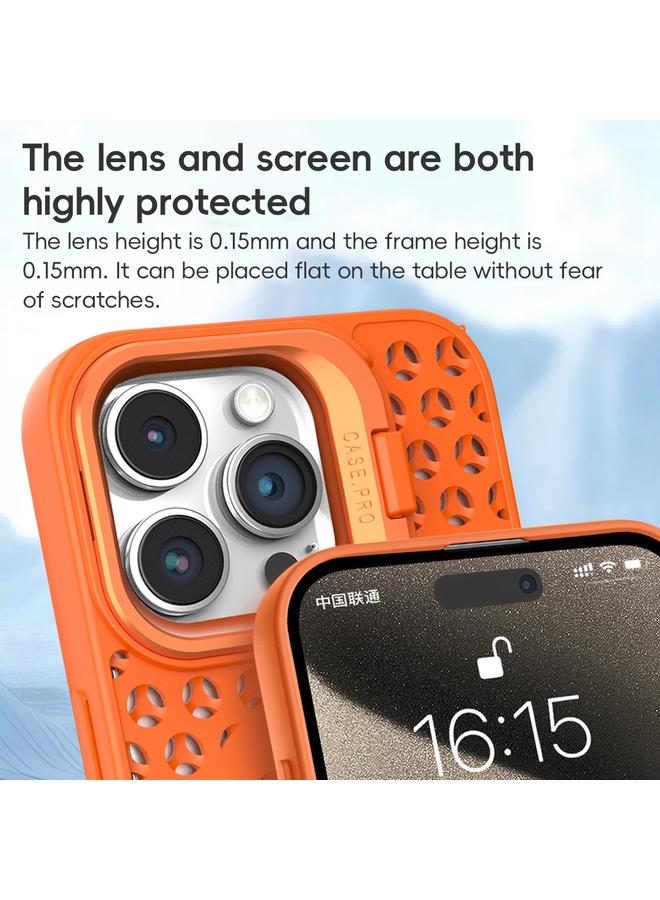 S-TOP Case For iPhone 14 Pro Hollow Cooling Lens Holder MagSafe Magnetic TPU Phone Case - Image 4