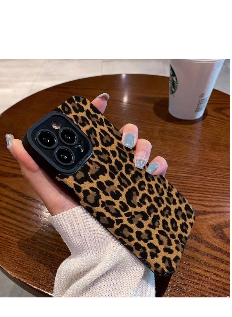 Leopard Print Phone Case for iPhone 16 Pro Max – Stylish, Shockproof, Anti-Fingerprint, Slim Fit - Image 3