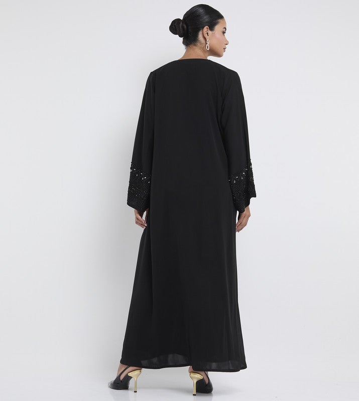 ROZA Stylish hand work abaya - Image 5
