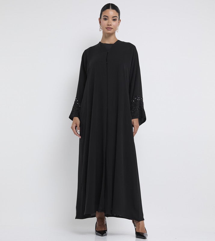 ROZA Stylish hand work abaya - Image 1