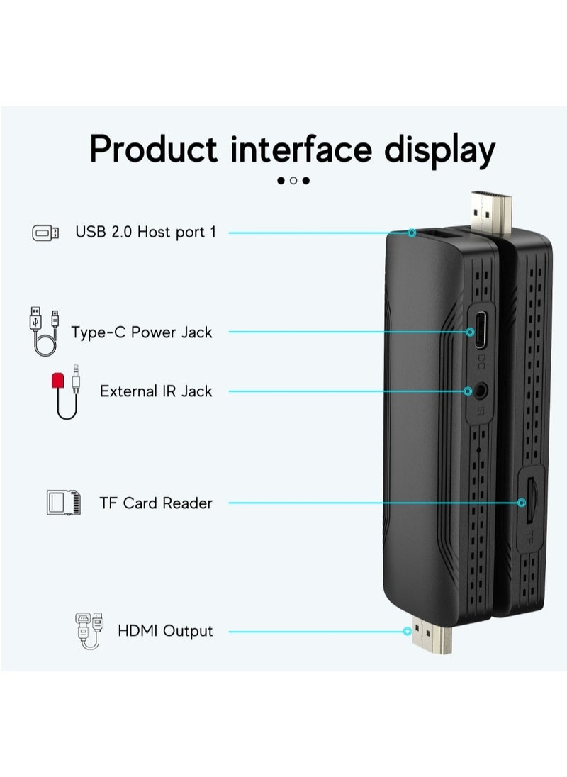TV Stick with Android 10 System, Built-in Chromecast, 4K Resolution, 2 GB RAM and 8 GB ROM memory space