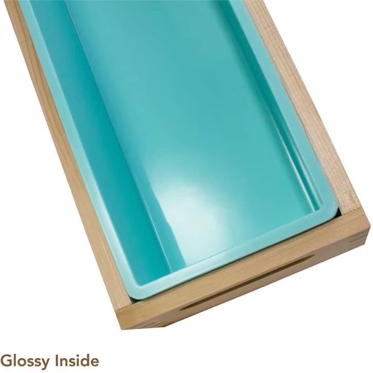 Hepgodin Wooden Soap Molds for Soap Making Large- 5 lb Soap Molds Loaf with Cover, Rectangle Silicone Soap Loaf Molds 77 oz (5 lb Standard Mold) - Image 3