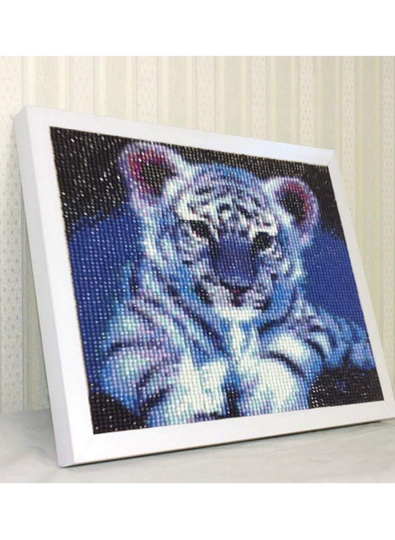 كابتن تيك Best Gift for Kids or Families,Diamond Painting Kits For Adults Kids,DIY Diamond Painting Kits Tiger Full Drill Square Resin Stick Paste Home Decor Wall Decorative Painting (20X20) - Image 3