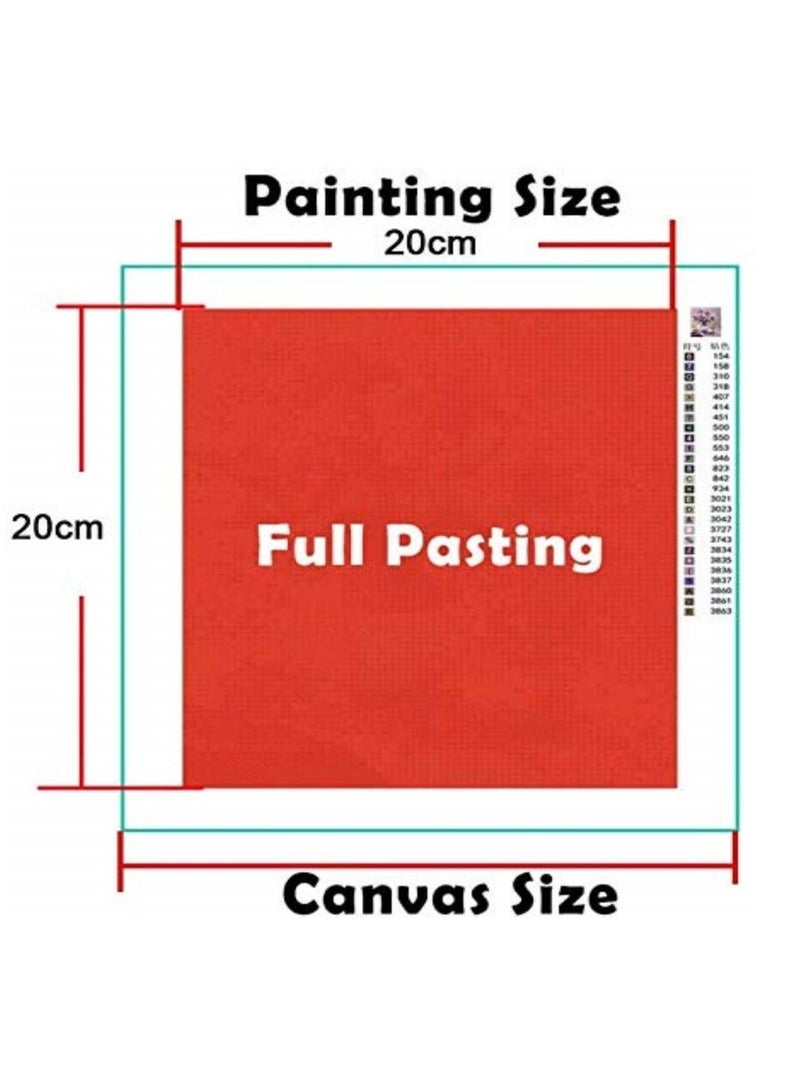 كابتن تيك Best Gift for Kids or Families,Diamond Painting Kits For Adults Kids,DIY Diamond Painting Kits Tiger Full Drill Square Resin Stick Paste Home Decor Wall Decorative Painting (20X20) - Image 4