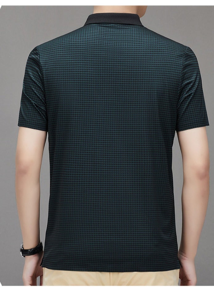 Generic Men's Pure Cotton Short Sleeved T-shirt Casual POLO Shirt  - Image 5