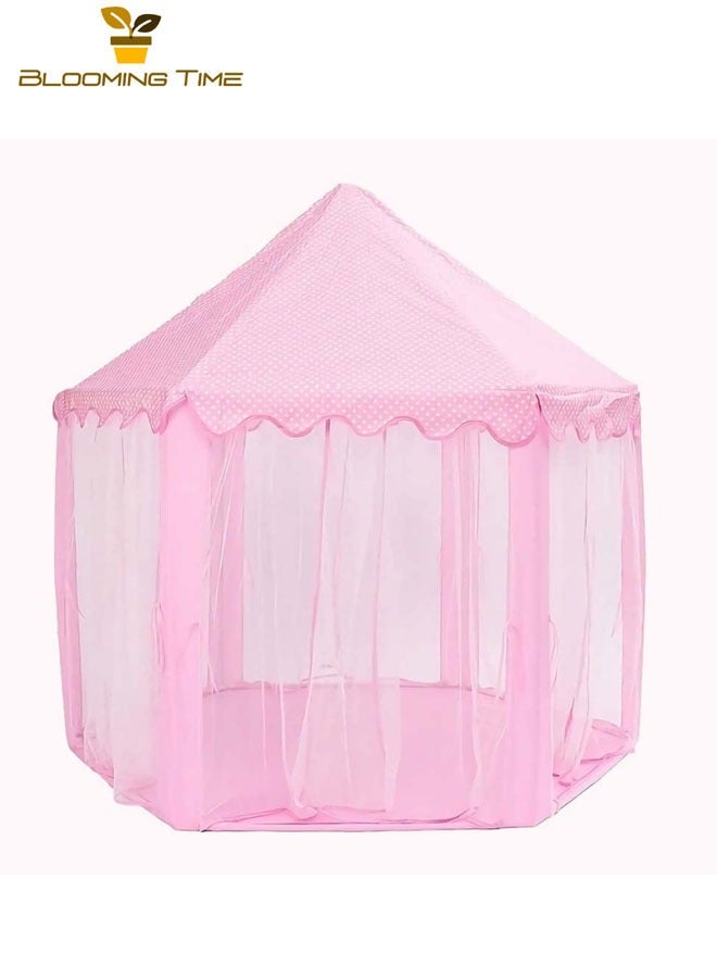 BLOOMING TIME Hexagonal Princess Castle Tent Children's Tent Play House Baby Indoor And outdoor Tent Breathable Net - Image 3