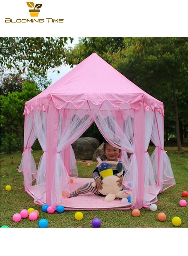 BLOOMING TIME Hexagonal Princess Castle Tent Children's Tent Play House Baby Indoor And outdoor Tent Breathable Net - Image 5
