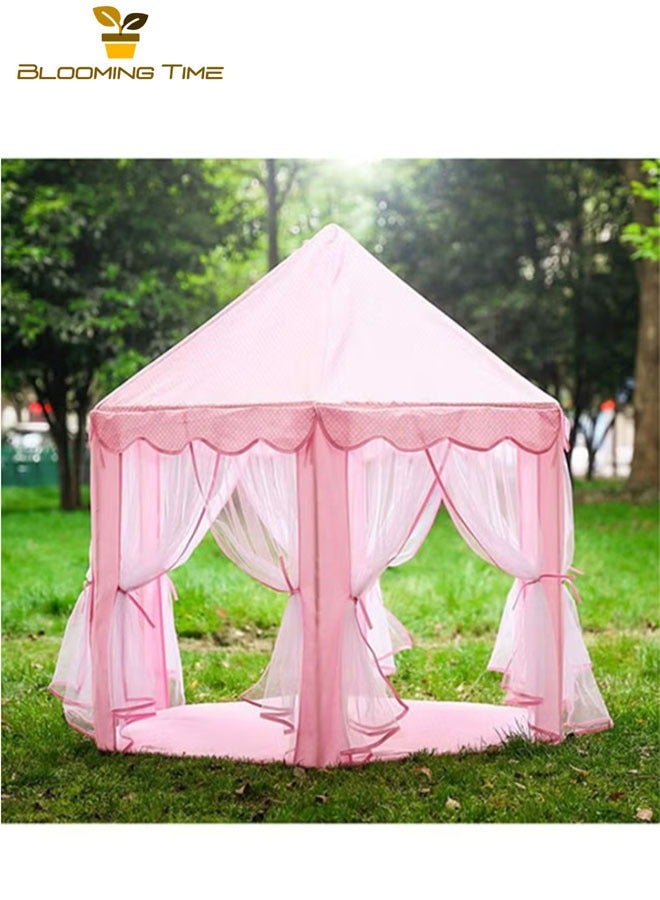 BLOOMING TIME Hexagonal Princess Castle Tent Children's Tent Play House Baby Indoor And outdoor Tent Breathable Net - Image 4