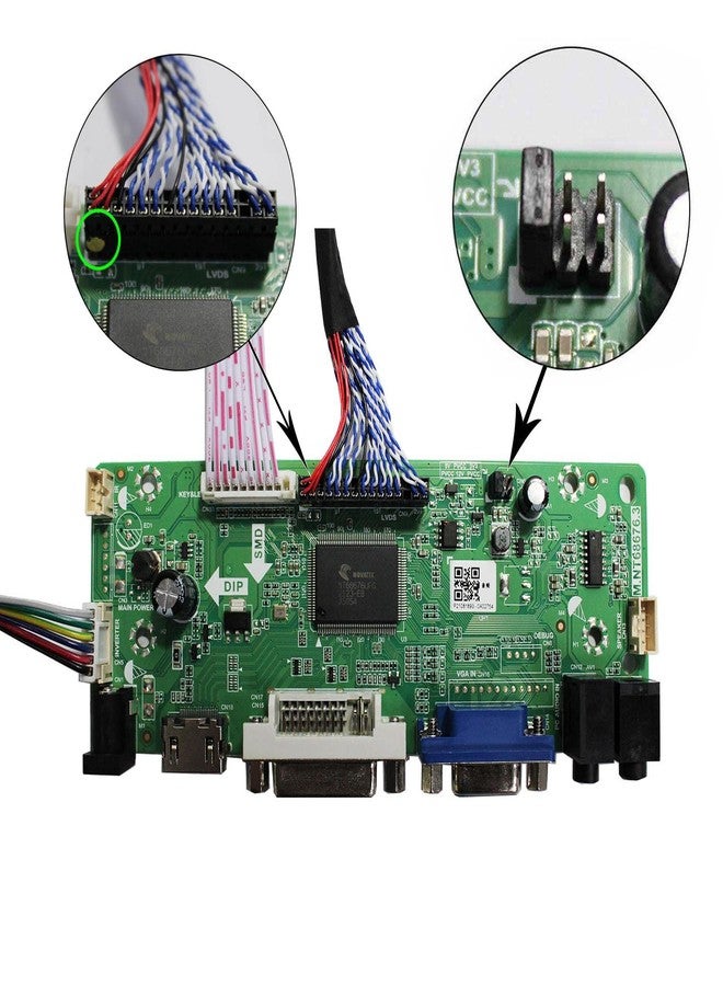 VSDISPLAY HDMI VGA DVI Audio LCD Controller Board for 21.5" 23.8" T215HVN01.0 M215HW03 V1 LM238WF5-SSA1 LM238WF1 SLE31920x1080 30Pin LCD Screen - Image 4