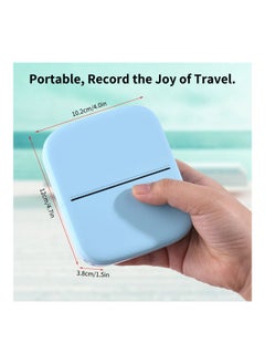 NIBEMINENT X1 Portable Mini Pocket Printer Blue  - Image 2