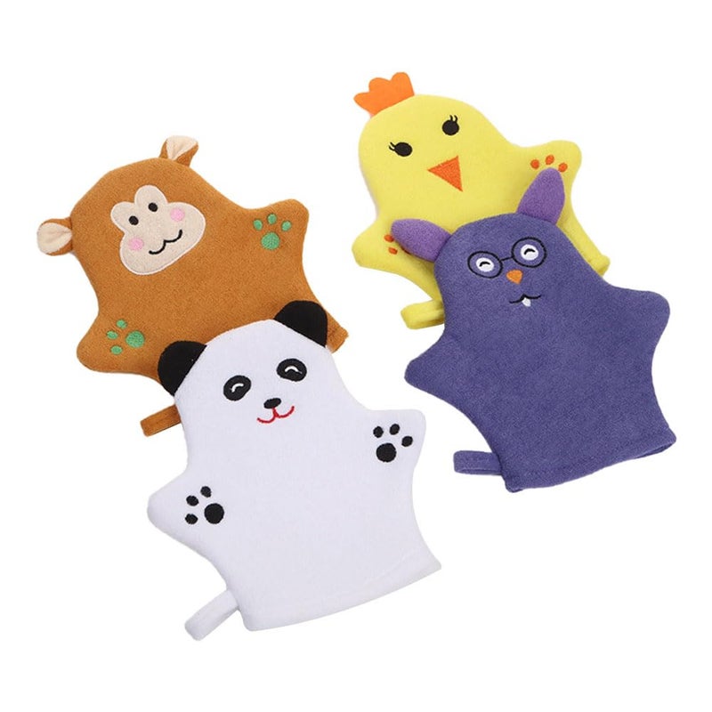 Children’s Bath Towel – Little Bear, Chick, Monkey, Mouse, 4 Designs, Soft Cotton Hooded Towel