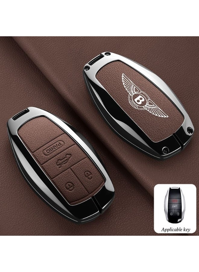 غطاء مفتاح السيارة الفاخر، مناسب لغطاء مفتاح بنتلي فاينينج سبور، بنتايغا، PHEV، بنتلي مولسان، بنتلي كونتيننتال جي تي غطاء مفتاح السيارة الفاخر