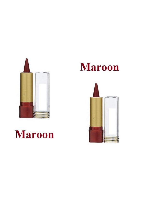 MK Genuine Herbal Stick Sindoor Maroon For Women (Pack Of 4) - Image 3