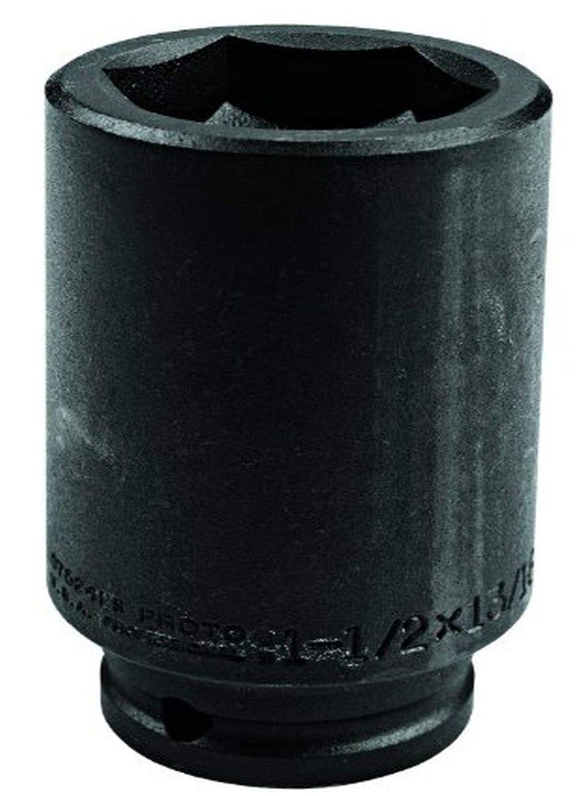 Proto J07524-LS 3/4" Drive Budd Wheel Deep Length Impact Socket,1-1/2",6 Pt