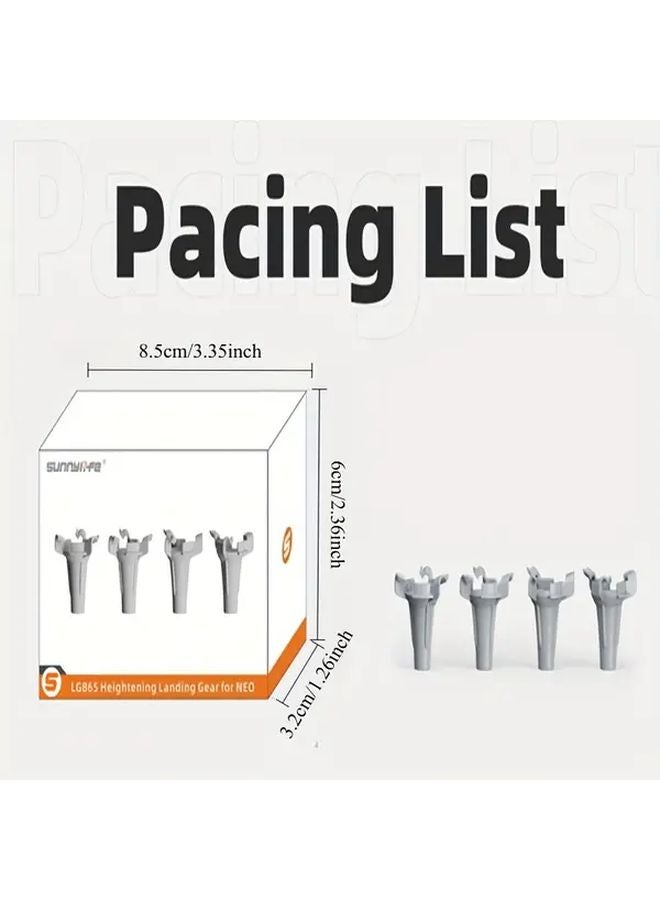 Orange 4pcs DJI NEO Drone Landing Gear for Stable Aerial Photography - Image 3