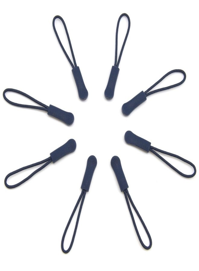 Ruidee 50 Pieces Zipper Pulls Zipper Tabs Zipper Pull Cord Extender Replacement Zipper Pulls for Backpacks, Jackets, Luggage, Purses, Handbags（Dark Blue） - Image 4