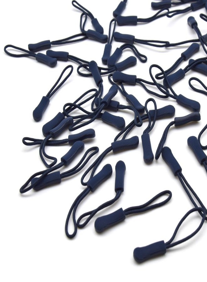 Ruidee 50 Pieces Zipper Pulls Zipper Tabs Zipper Pull Cord Extender Replacement Zipper Pulls for Backpacks, Jackets, Luggage, Purses, Handbags（Dark Blue） - Image 5