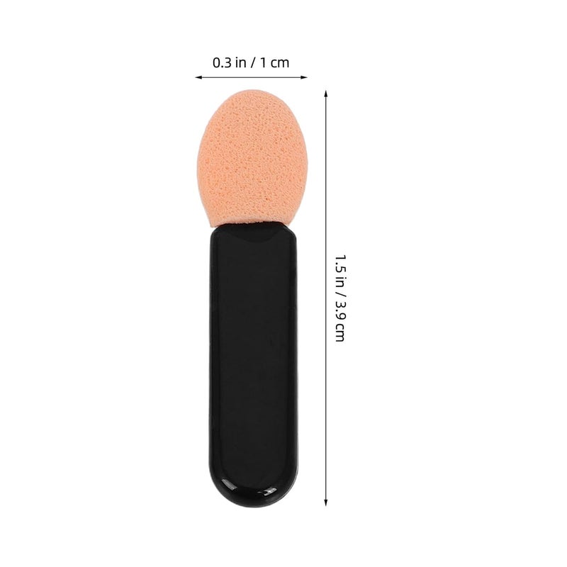 10 Pcs Mini Eyeshadow Sponge Applicators Small Eye Shadow Stick Blending Crease Eyeliner Makeup Brushes for Women Eye Makeup Tools - Image 2
