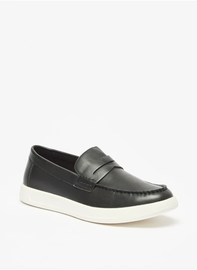 ال بي ال من شو اكسبرس Men's Solid Slip-On Loafers