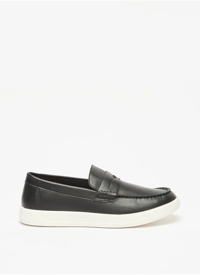 ال بي ال من شو اكسبرس Men's Solid Slip-On Loafers