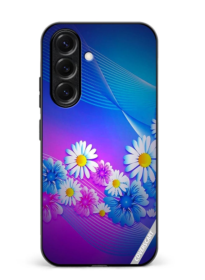 Protective Case Cover For Samsung Galaxy S25 Flower Design Multicolour